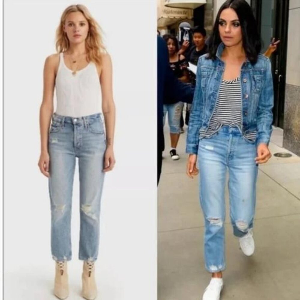 MOTHER Superior The Tomcat the Confession Jeans Ankle Crop Mila‎ Kunis celebrity